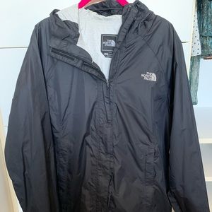 Black North Face Rain Jacket